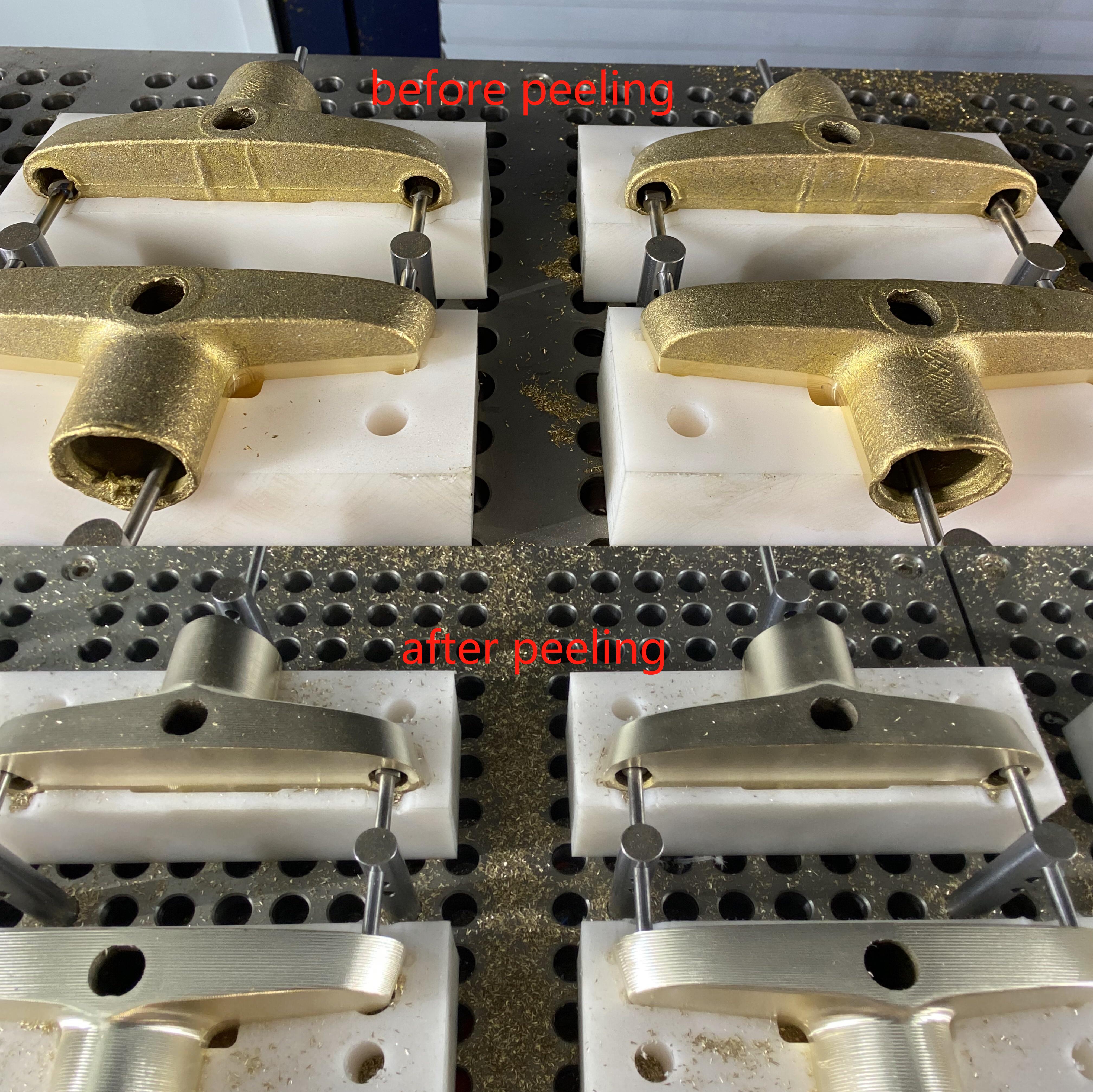 Máquina rectificadora, peladora, talladora y fresadora CNC de 8 estaciones para la producción de grifos 