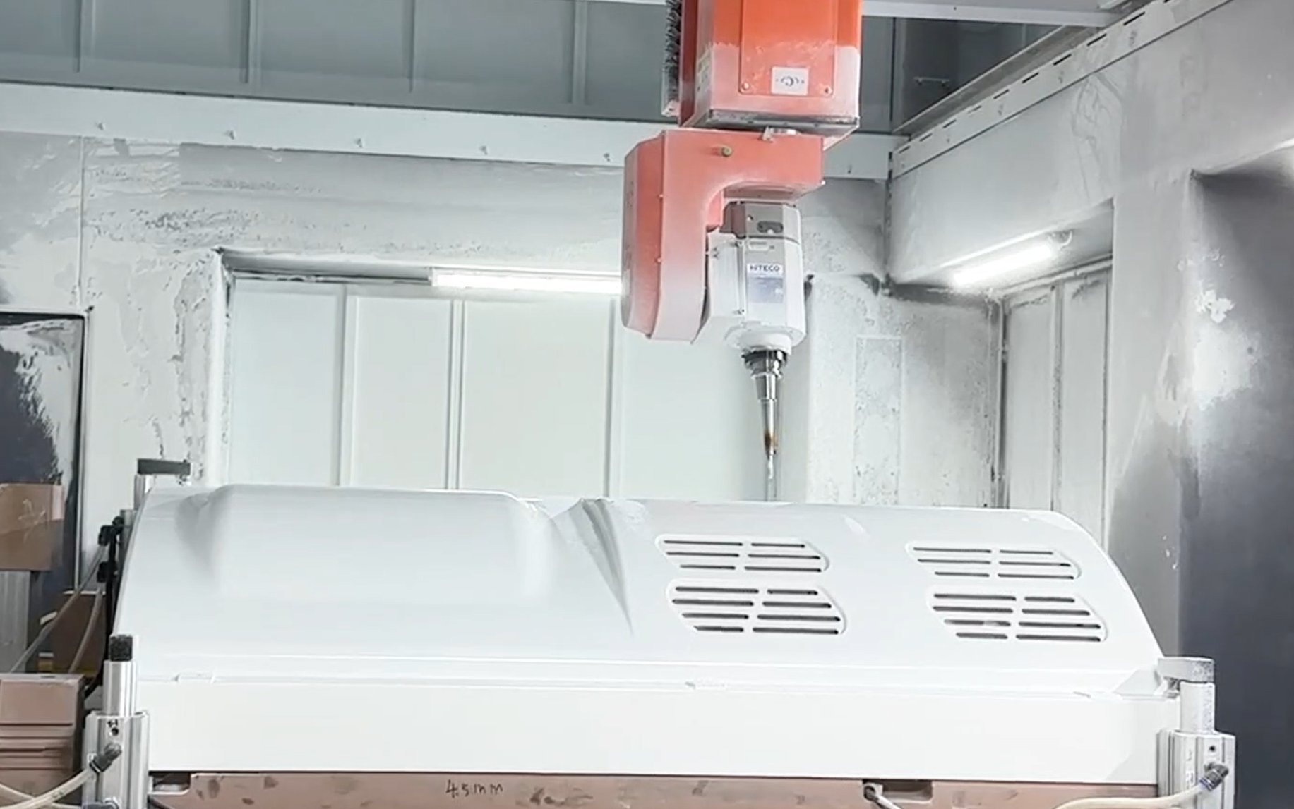 Enrutador de fresado CNC de 6 eje de maquinaria RBT con una doble mesa de trabajo 