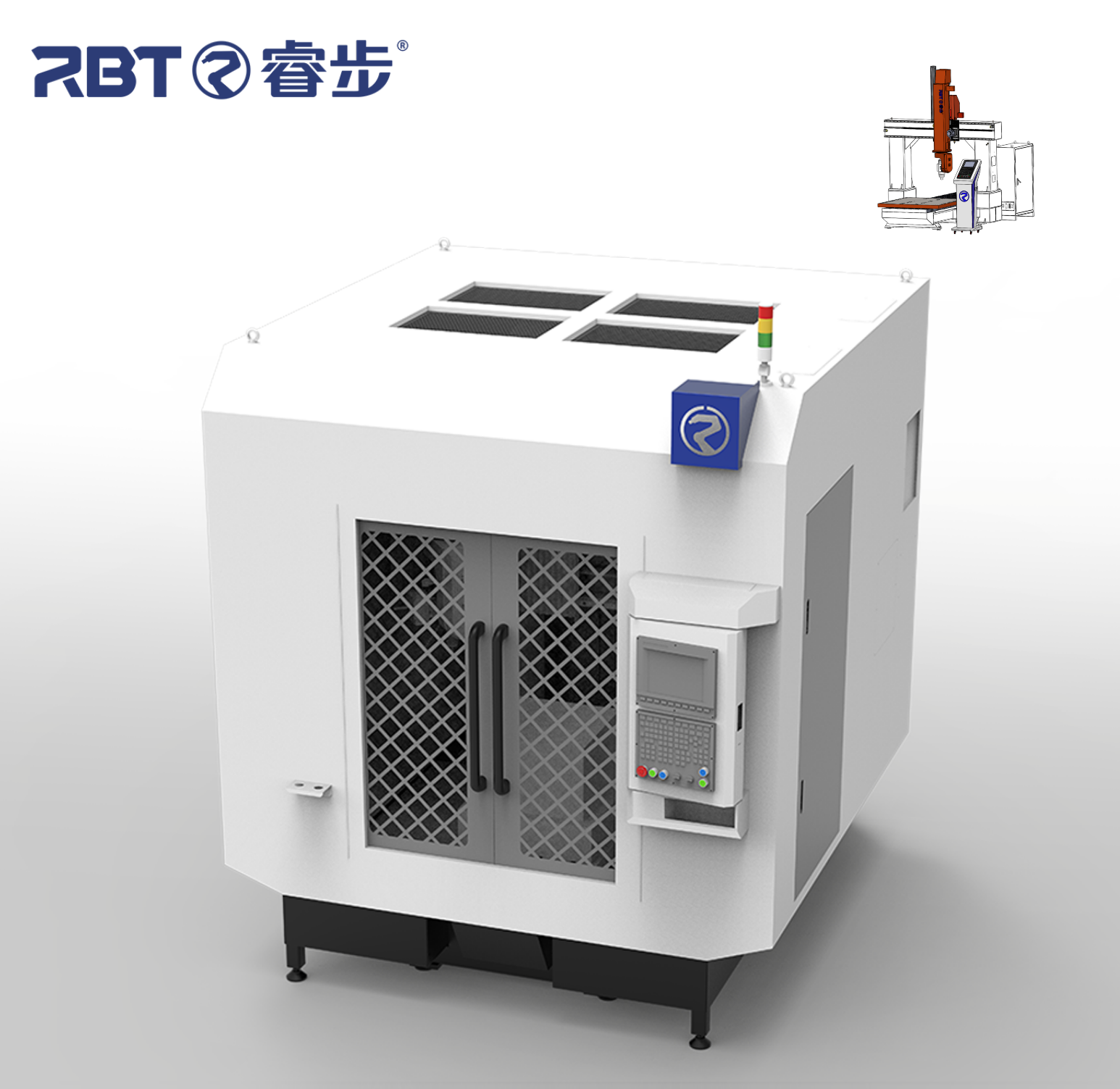 Máquina CNC de 5 ejes de alto rendimiento para aluminio