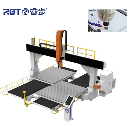 El centro de mecanizado de seis eje no metálico es adecuado para materiales compuestos