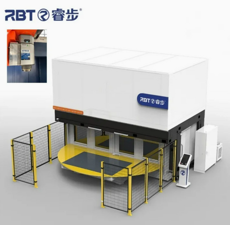 Enrutador de fresado CNC de 6 eje de maquinaria RBT con una doble mesa de trabajo 