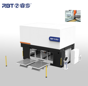 Centro de mecanizado CNC de mesa doble RBT de 5 ejes para compuestos, papel, aluminio, panal